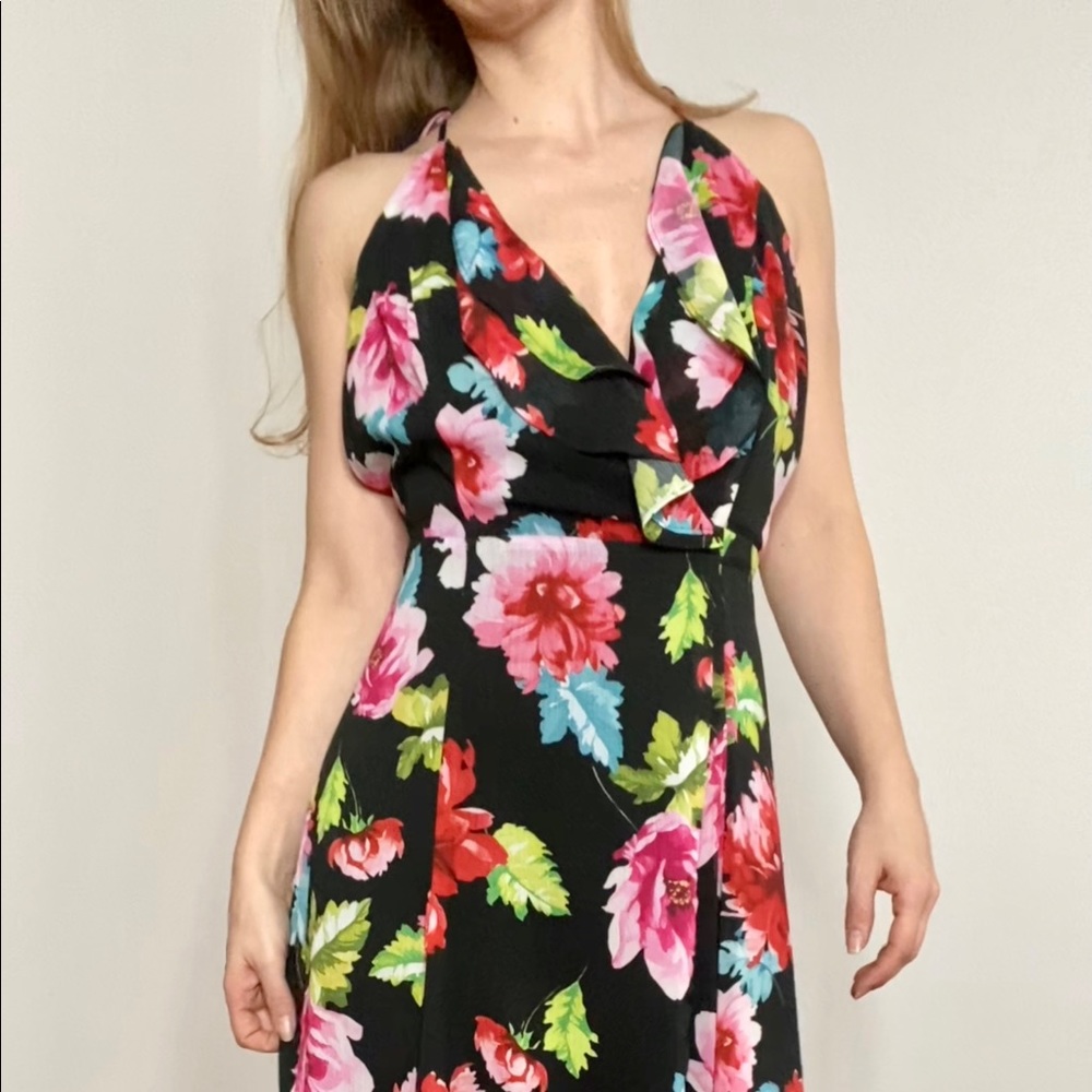 XOXO Floral Wrap Dress